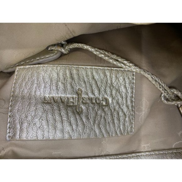 COLE HAAN Tote Bag Gold Customized w Graffiti - Picture 14 of 15